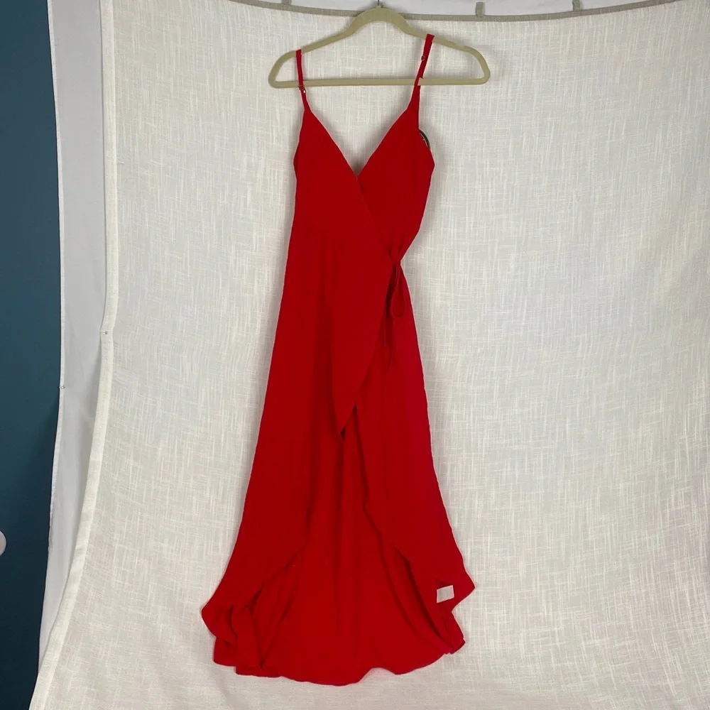Show Me Your Mumu meghan red wrap dress small - Picture 4 of 10